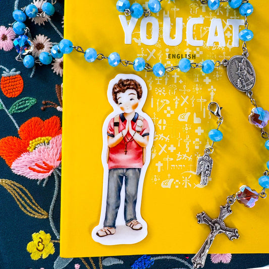 Blessed Carlo Acutis Catholic Vinyl Sticker