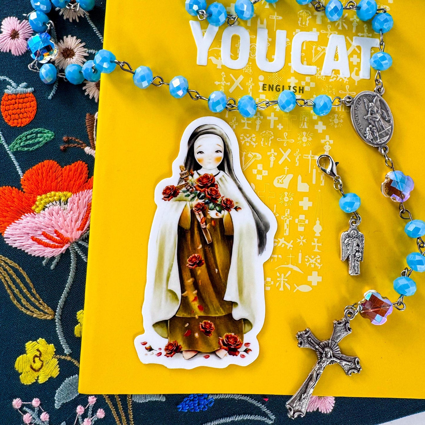 St Therese of Lisieux Vinyl Sticker