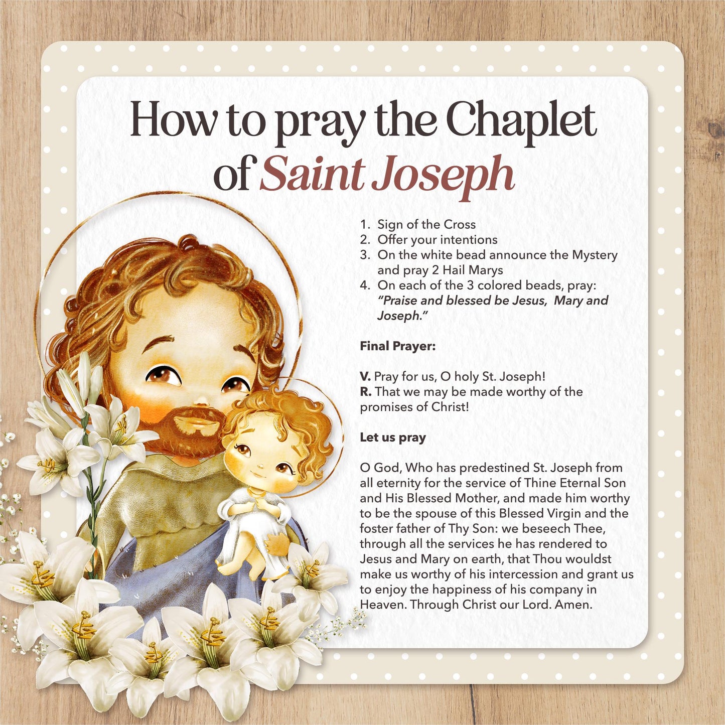 Little Known Chaplet of Saint Joseph