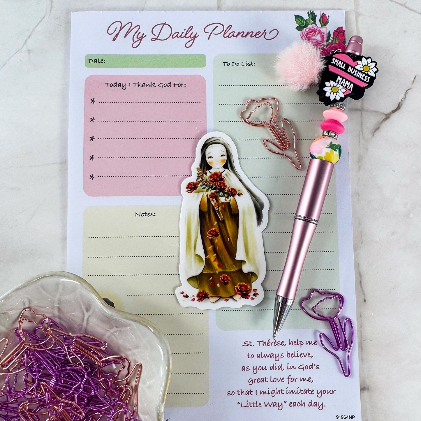 St Therese of Lisieux Vinyl Sticker