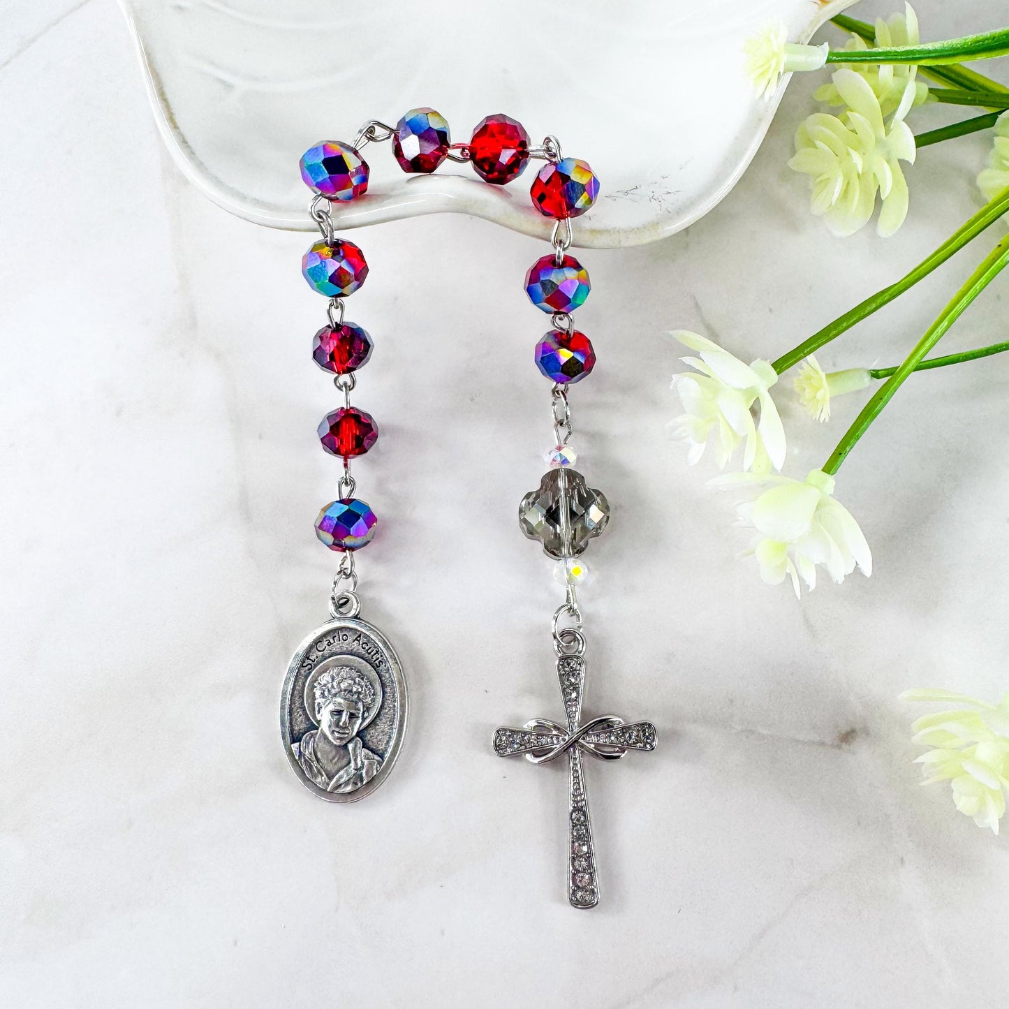 Blessed Carlo Acutis Pocket Rosary Bracelet
