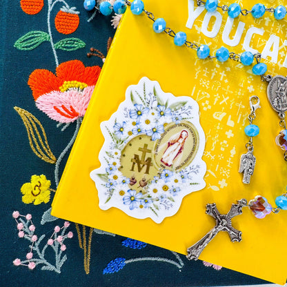 The Miraculous Medal Catholic Vinyl Sticker