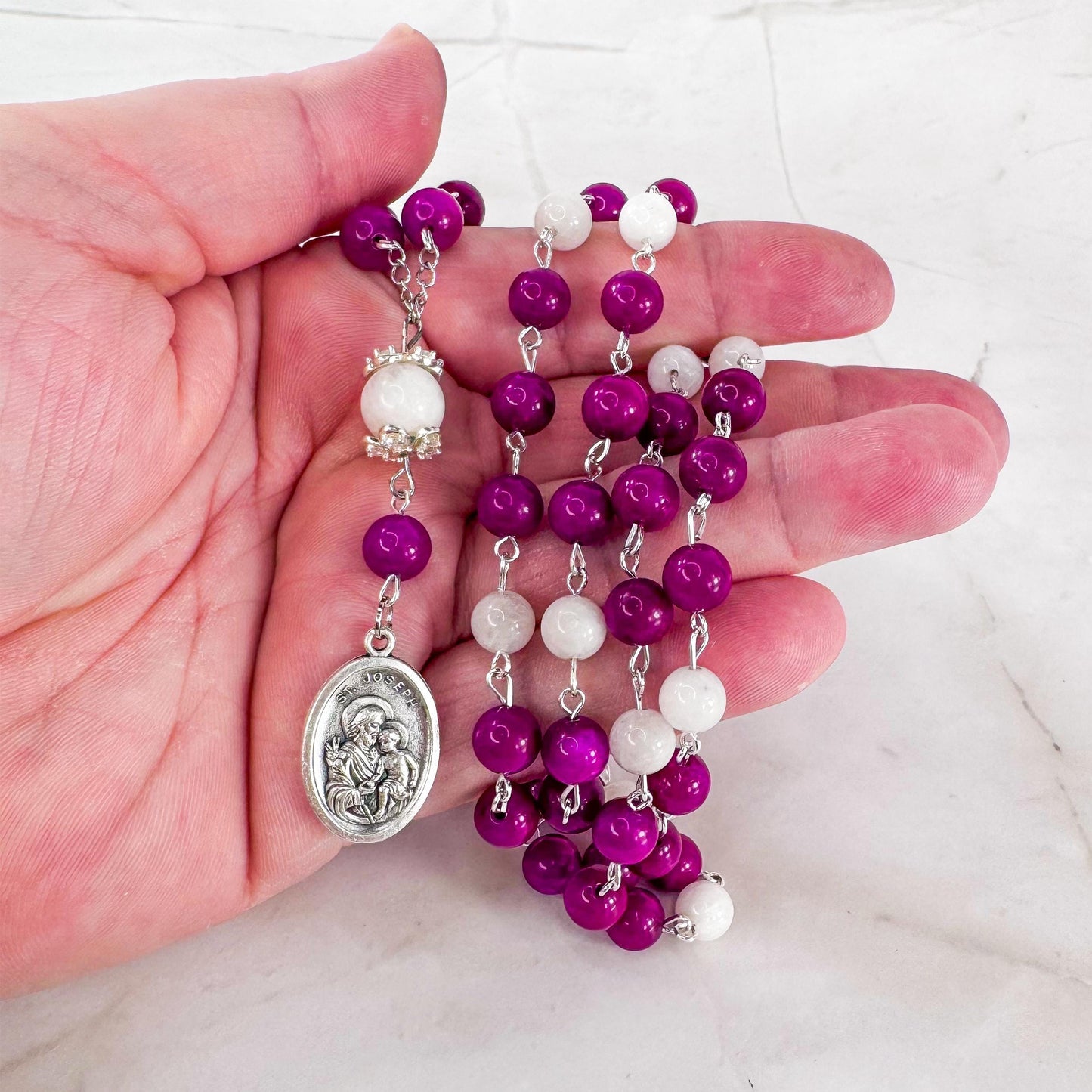 The Little Known Chaplet of Saint Joseph with Third-Class Relic Medal,