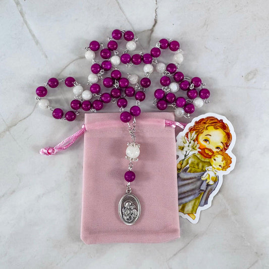The Little Known Chaplet of Saint Joseph with Third-Class Relic Medal,
