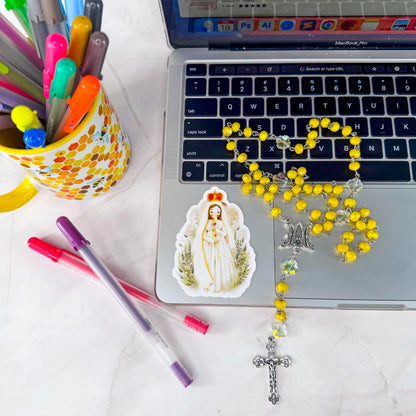 Our Lady of Fatima Catholic Vinyl Sticker