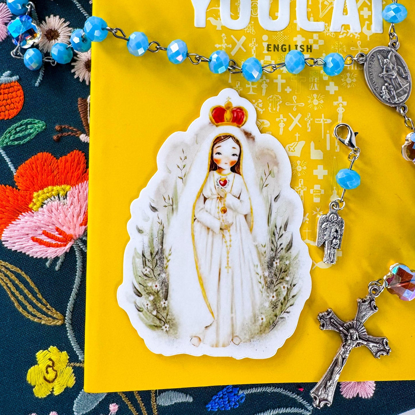 Our Lady of Fatima Catholic Vinyl Sticker