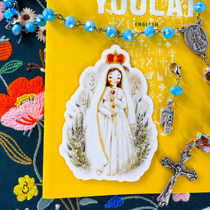 Our Lady of Fatima Catholic Vinyl Sticker