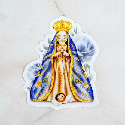 Our Lady of Aparecida Catholic Vinyl Sticker