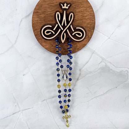 Our Lady of Aparecida Lapis Lazuli Beaded Rosary
