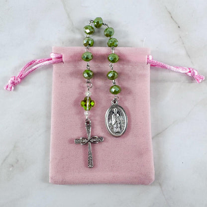 St Patrick Pocket Rosary Adjustable Prayer Bracelet