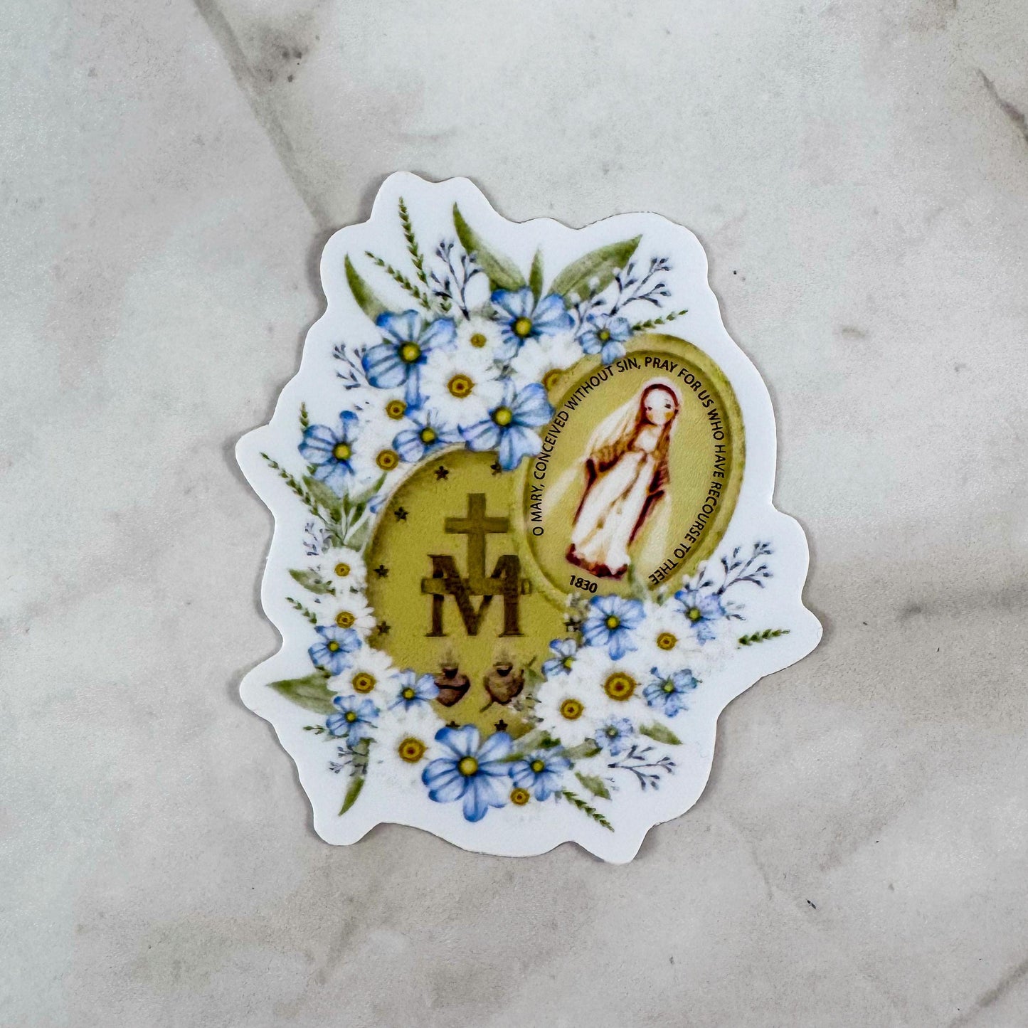 The Miraculous Medal Catholic Vinyl Sticker