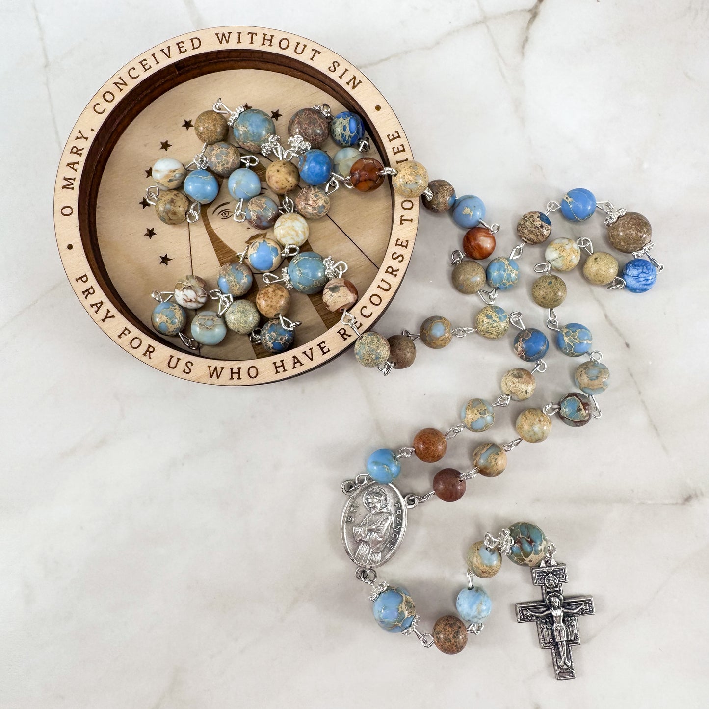 St Francis of Assisi and St Anthony of Padua Rosary