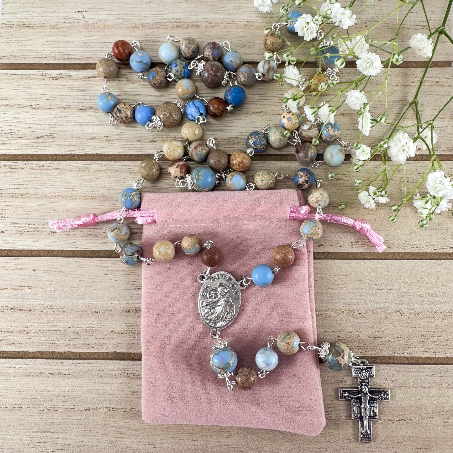 St Francis of Assisi and St Anthony of Padua Rosary