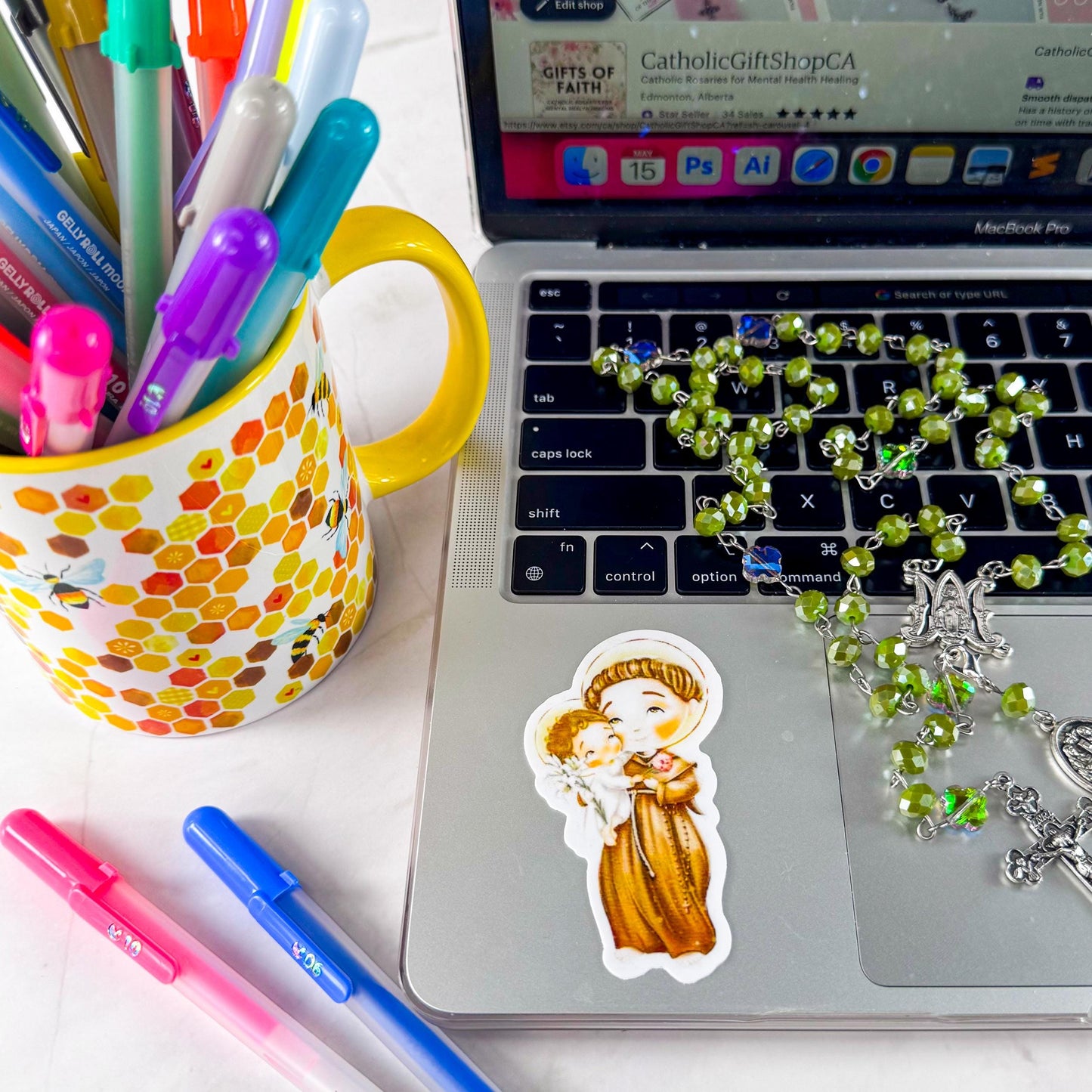 St Anthony of Padua Catholic Vinyl Sticker