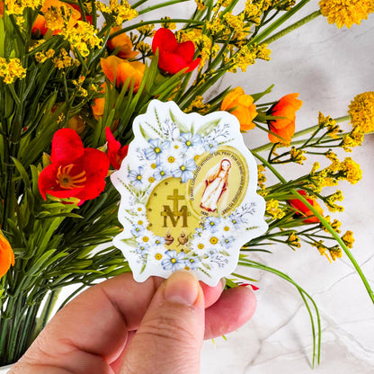 The Miraculous Medal Catholic Vinyl Sticker