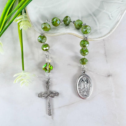 St Patrick Pocket Rosary Adjustable Prayer Bracelet