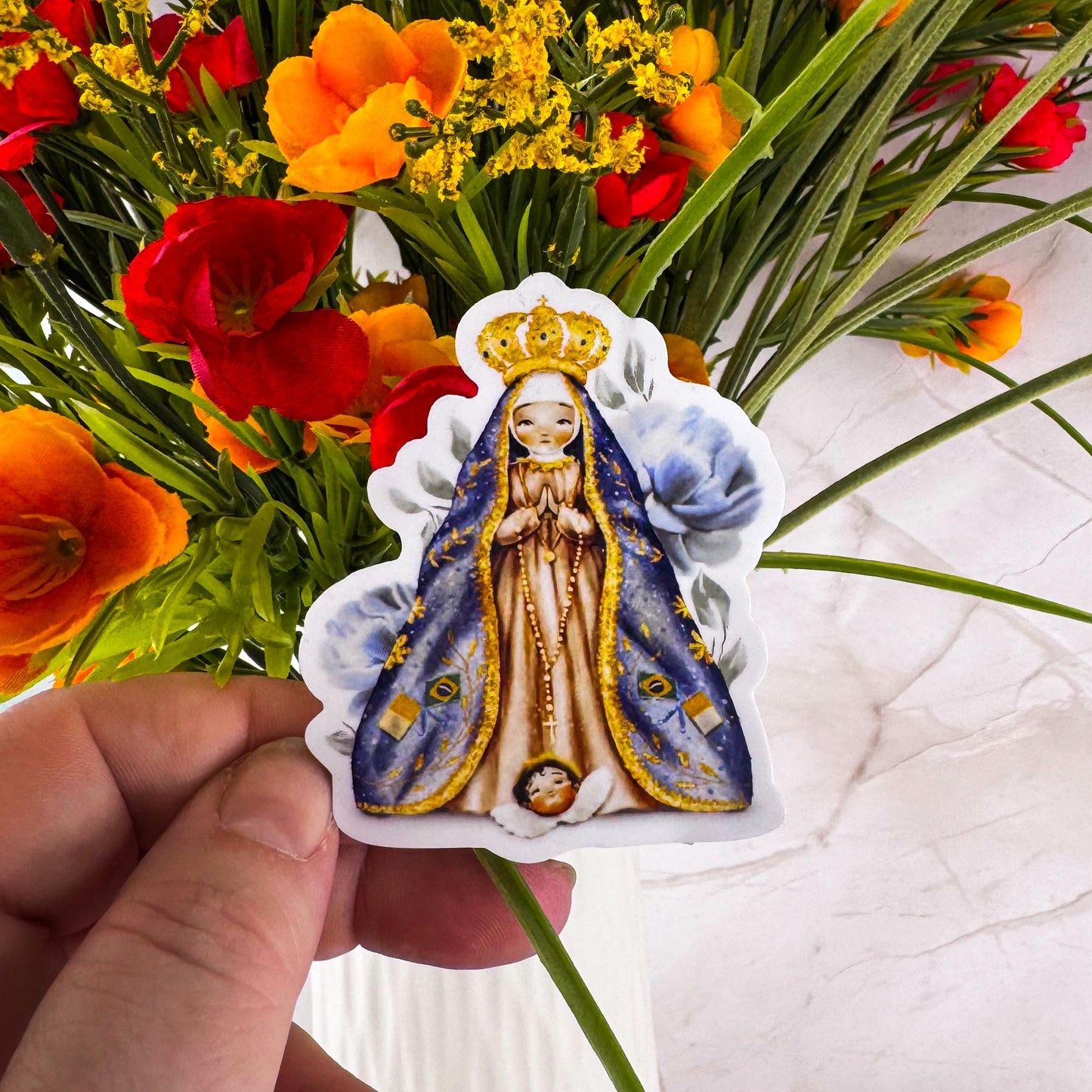 Our Lady of Aparecida Catholic Vinyl Sticker