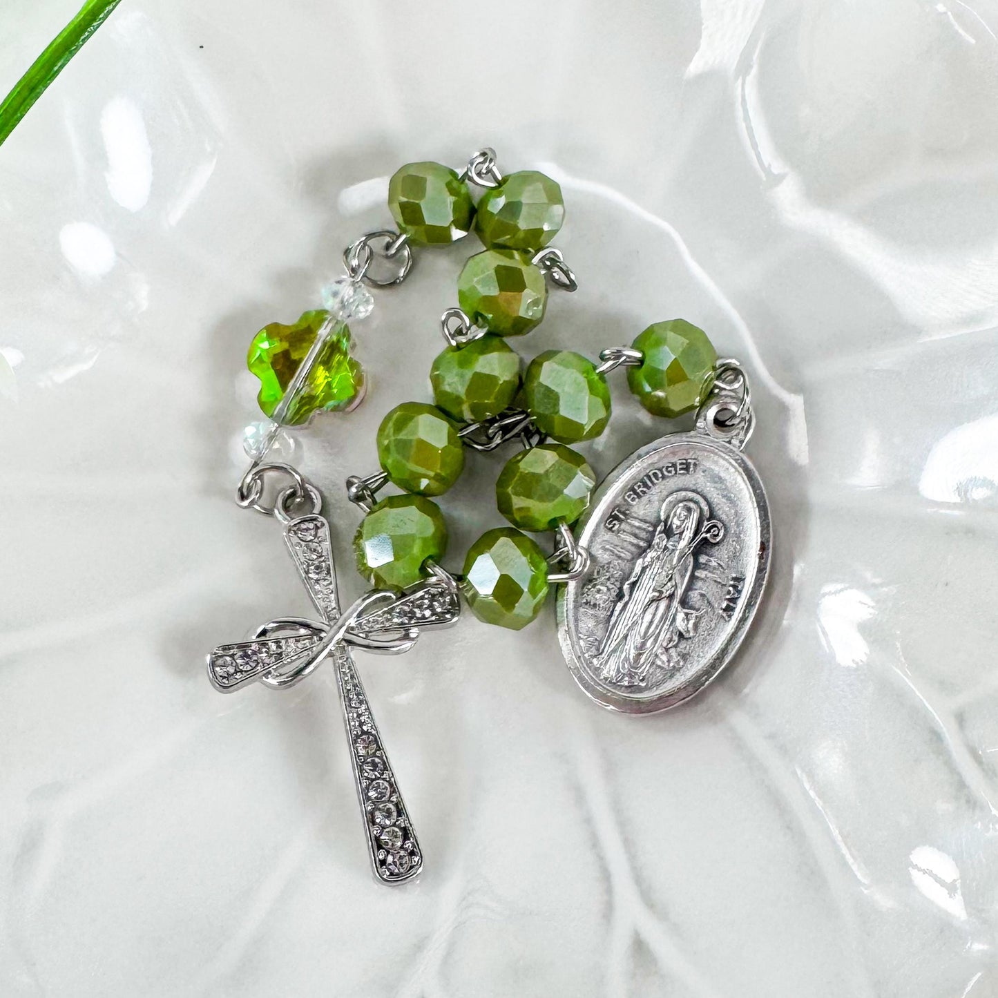 St Patrick Pocket Rosary Adjustable Prayer Bracelet