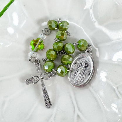 St Patrick Pocket Rosary Adjustable Prayer Bracelet