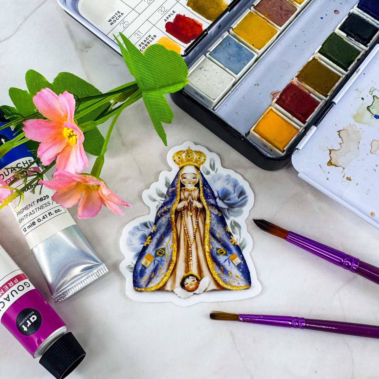 Our Lady of Aparecida Catholic Vinyl Sticker