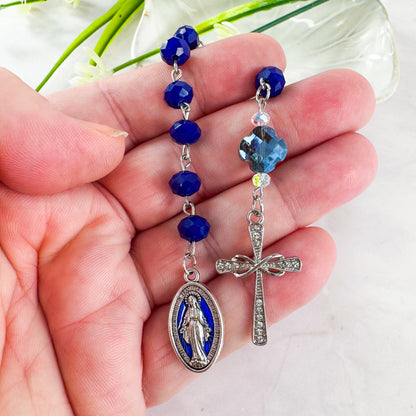 Our Lady of Grace Miraculous Medal Pocket Rosary Bracelet